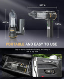 Baiwade Foldable CordlHandheld Car Vacuum Cleaner, 15000PA High Power