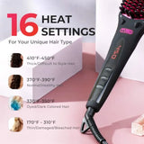 TYMO Ionic Hair Straightener Brush - One-Step Hair Straightener for Women, Straightening Brush