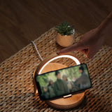 Creative Wood Color Night Light Multifunctional Wireless Charging Night Light