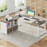 2Drawer Wood File Cabinet Mobile Lateral Filing Cabinet for Hanging Letter Size Files Printer Stand