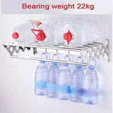 Wall-Mounted Laundry Drying Rack for Clothes,Towels, and Shoes Adjustable