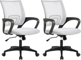 PayLessHere Black Mesh Office Chair Adjustable Lumbar Support Armrest