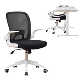 TCGBKAF White Foldable Office Chair Ergonomic Mesh Computer Chair