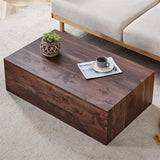 Rectangle Faux Marble Coffee Table MDF Living Room Tea Center TV Table