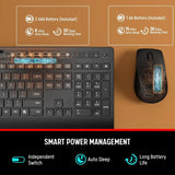 SGIAWETA-KM31 Wireless Keyboard and Mouse Combo - Full-Size Quiet Typing with Palm Rest
