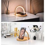 Creative Wood Color Night Light Multifunctional Wireless Charging Night Light