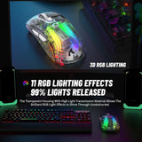 MAMBASNAKE x ATTACK SHARK X2PRO Wireless Gaming Mouse with Full Transparent