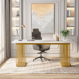 Tribesigns Modern Office Desk, 70.9" Wooden Computer Desk