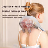 4D Deep Cordless Tissue Kneading Neck Massager with Heating Function