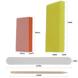 800 Sets/Carton Disposable Pedicure Kits Nail Sets Sand File Buffer Sponge