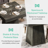 Tribesigns Square Dining Table for 4, 31.5-Inch Kitchen Table Small Dinner Table