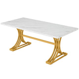 Tribesigns 63-Inch Rectangular Dining Table for 4 to 6, Modern Kitchen Table