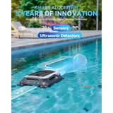 24/7 Solar Powered Automatic Electric Pool Skimmer Robot with APP Support