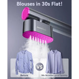 Portable Dual-Function Travel Iron and Steamer, 100-220V, Fast Heat, Compact