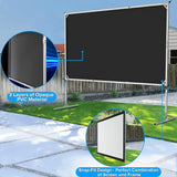 Projector Screen Outdoor,120 in-Upgraded 3 Layers PVC 16:9 Projector Screen