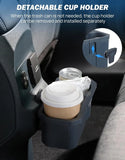 Multi-Functional Rear Trash Bin with Cup Holder Compatible with Ford Maverick