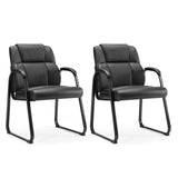 JHK Ergonomic Padded Backrest Living Room Gaming Chair Waterproof PU Leather Waiting Room Seat Thickened