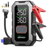 150PSI Air Pump Car Battery Emergency Boosters ,7000A/1500A PEAK Car Jump Starter Power Bank ,Portable Starting Device Car Starter New,Cars with USB Ports And LED Flashlight, Portable Car Jump Starter, Battery Jump Starter, E