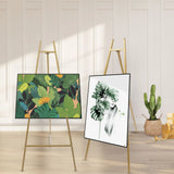 118CM Large Wood Tripod Gold Foldable Artist Easel Floor Stand