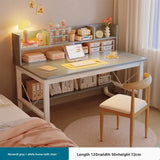 New Model Desk Bookshelf Integrated Student Writing Desk Simple Office Desk