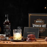 Whiskey Smoker Kit With Torch - 6 Flavors Wood Chips, 2 Glasses, 2 Ice Ball Molds