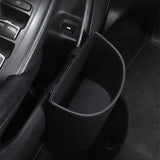 Waterproof Mini Auto Sturdy Trash Can Car Mounted Garbage Bin Without Lid High Quality Leather Material Auto Interior Trash Bin