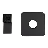 8" Shower Faucet Set Bathroom Rain Shower System Shower Trim Kit with Valve Black for