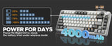 YUNZII B75 PRO 82-Key Wireless Mechanical Gaming Keyboard