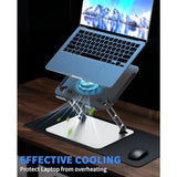 Laptop Cooling Pad with Upgrade Low-Noise Fan and 3.0 USB Hubs Ventilated Laptop Cooler