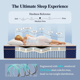 12"14"16" Full Queen King Size Hybrid Mattress in a Box w/ Gel Memory Foam