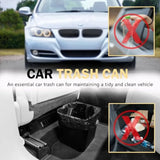 Car Trash Can Waterproof and Leakproof Car Garbage Bin with Floor Mat Clip