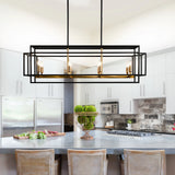 Retro Industrial Chandelier for Table Dining Room Kitchen Island Bar Light Pendant