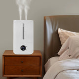 Cold&Warm Mist Humidifier Nano Technology 360° Dual Nozzle Smart Humidistat