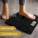 Highly Accurate Digital Bathroom Scale for Home Use with 400 lbs Capacity and Builtin Battery Ideal for Fitness