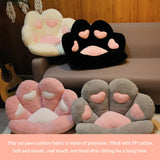 Cat Paw Backrest Pillow Animal Shape Cushion Stuffed Plush Sofa Indoor Tatami
