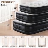 JHK Queen Twin Size Air Mattress Weight Capacity 660 lbs Air Bed for Bed