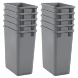 10 Pack 35 QT Garbage Waste Recycling Bin Easy To Clean Waste Trash Rubbish Bin