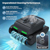Cordless Robotic Pool Cleaner for Inground Above Ground Pools Smart