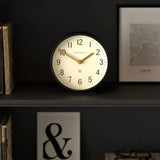 Modern Classic Round Mantel Clock Contemporary Style for Mantel Desk
