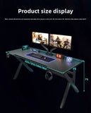 Two-Section Split Solid Wood Computer Gaming Desk  | Ergonomic Home Office