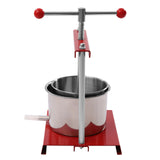 6L / 1.6 Gal Stainless Steel Barrels Press Machine, Manual Press Juicer for Pressing Juice