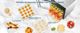 8-Tray Stainless Steel,600W with 4 Presets & Digital Timer for Jerky, Fruit, Herbs