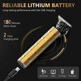 Hair Trimmer & Beard Trimmer for Men Professional, Electric Razor with T-Blade Precision Edger,