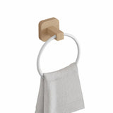 Wooden Toilet Towel Rack Wall-mounted Self-adhesive Paper Holder Roll MD DC PRINT