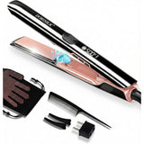 Professional Hair Straightener with Plasma Technology, 2 in 1 Flat Iron and Curler, Fast Heating up