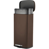 Homfa 30L Stainless Steel Step Trash Can Kitchen Garbage Can W/ Soft Close, Black,White, Silver, Gray, Red