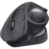 Wireless Ergonomic Trackball Mouse with USB-C Charging, Bluetooth, Encrypted Dongle, 6 Programmable Buttons for PC/Mac