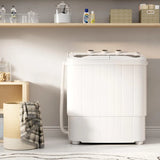 Portable Grey Compact Mini Washer and Dryer Combo for Apartment, Dorms, RVs, and Camping,