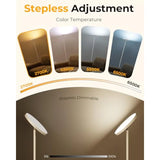 LED Floor Lamps, 2800Lm Standing Lamp Remote and Feet Switch