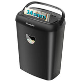 Cross Cut Paper Shredder 14 Sheet P-4 High Security, 6.6Gal Large Basket, Jamproof 3 Mode Heavy Duty Shredder for Home Office